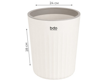 Кошик для сміття BDO, пластиковий, з фіксатором для пакета, 24×28см