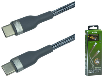 Кабель USB Remax RC-174c Sury 2 PD 100W Type-C to Type-C, Стальной