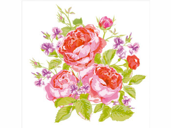 Салфетка La Fleur "Нежная композиция" 33х33см 2 слоя 20шт