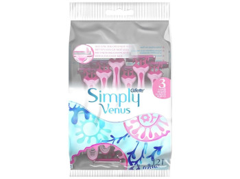 Одноразовые бритвы Gillette Simply Venus 3, 12шт