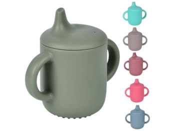 Чашка-поилка, силикон, 12,2×10,7см (цена за 1шт)