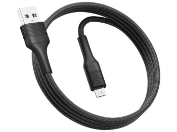 Кабель USB Ridea RC-M112 Fila Micro 3A Цвет Чёрный