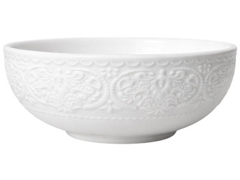 Пиала фарфоровая круглая Dentelle Blanche, для подачи блюд, D16×5,8см