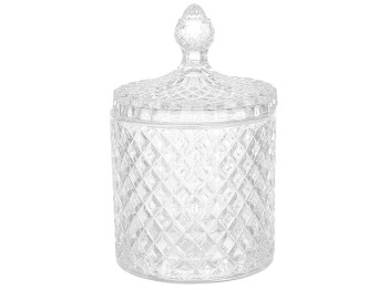 Банка для хранения с крышкой Crystal, 10,5х17см