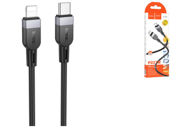 Кабель Hoco X109 Silicone Type-C to Lightning PD27W 3m Колір Чорний