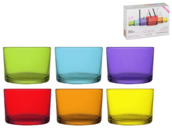 Набор стаканов Coral Bodega Радуга 240мл (цена за набор 6шт)