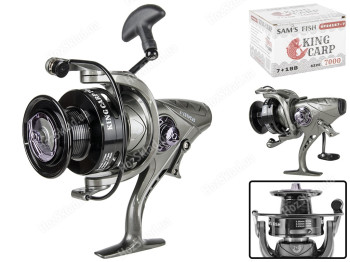 Котушка Sam's Fish King carp 7000 7+1bb металева шпуля