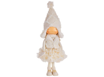 Декоративная кукла Девочка, 51см, цвет - айвори