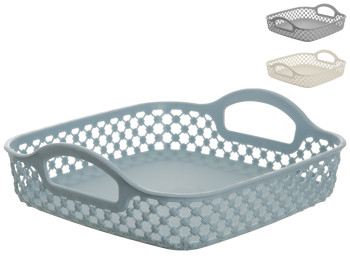 Корзинка ажурная с ручками S 20,5х19,5х6,5см