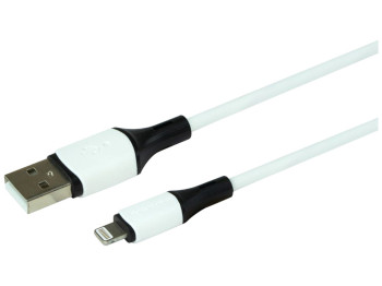 Кабель USB Borofone BX79 Silicone Lightning 2.4A Цвет Белый