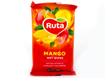 Вологі серветки "Ruta" Selecta Mango 15шт з екстрактом манго
