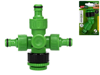 Коннектор поворотный для садового шланга Emipro 3/4"-1" с вращением 360°