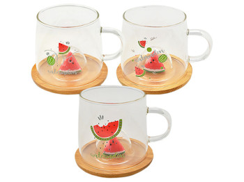 Чашка с крышкой-подставкой Watermelon 350мл