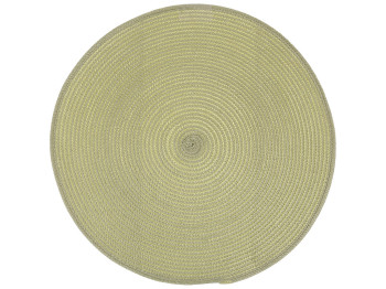 Салфетка сервировочная (плейсмат) Casual светло-зеленая, D38см