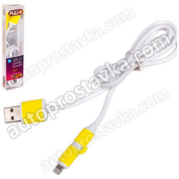 Кабель PULSO USB - Micro USB/Apple 1m yellow (круглый)