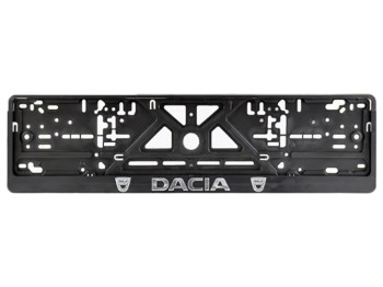 Рамка номера пластиковая с хромированной рельефной надписью DACIA