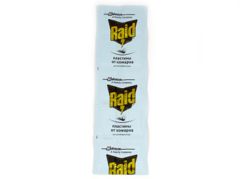 Пластины для фумигатора Raid от комаров 10шт