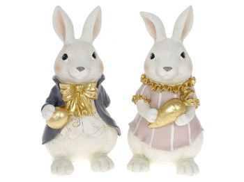 Декоративна статуетка Кролик та Кролиця, 25см, 2 дизайни