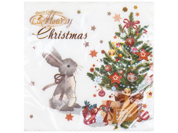 Салфетка La Fleur Праздничная елка, 33х33см, 2слоя, 16шт