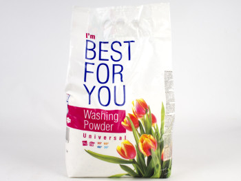 Стиральный порошок бесфосфатный универсальный "Best for You" 6кг (пакет) Чехия