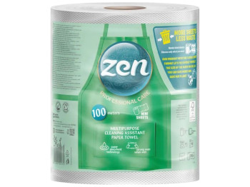 Полотенца бумажные Zen Professional Care, 2-слойные, 770 отрывов, 100м, 13×19см