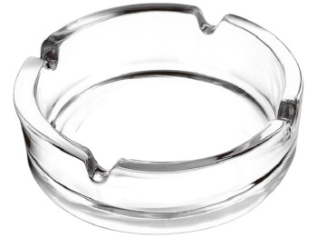 Пепельница круглая Selena, стекло, 10,5см, цвет прозрачный