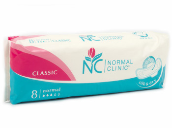 Прокладки для крит. дней Normal Clinic Classic Silk&dry/Top dry 3капли (цена за уп. 8шт) NC15