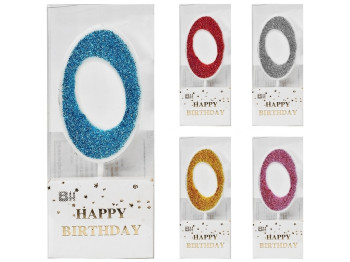 Свічки-цифри для торта, 0