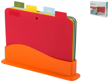 Набір дощок обробних на підставці, пластик, 30х20см (ціна за 5 предметів)