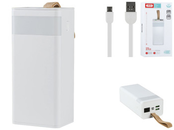 Power Bank XO PR130 PD 20W QC 22.5W 40000 mAh, Белый