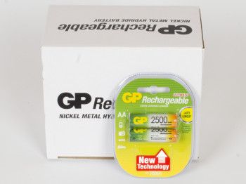 Аккумулятор GP Rechargeable AA 2500 mPa (цена за блистер 2 шт) 4891199069901