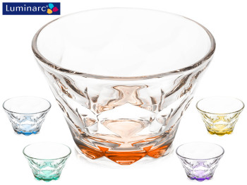 Креманка Luminarc Iced Diamant кольорове дно, лак мікс 350мл 43712