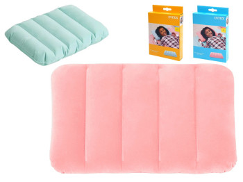 Надувна флокована подушка Intex 68676, ПВХ, I-Beam, 43×28×9см