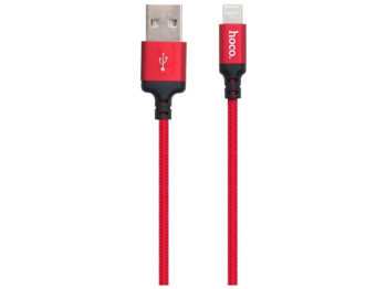 Кабель USB Hoco X14 Times Speed Lightning 2m Колір Червоно-Чорний
