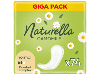 Прокладки ежедневные Naturella Camomile Normal, с ароматом, 2 капли, 74шт