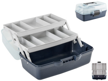 Ящик для снастей 2-ярусный с прозрачной крышкой Aquatech 30,8х18,5х15,3см