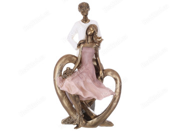 Декоративная статуэтка Влюбленные сердца, 24,5см