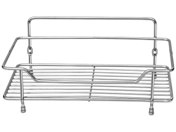 Полка для ванной комнаты 1-ярусная A-Plus нержавеющая сталь 28,3х15,7х11,3см 11858