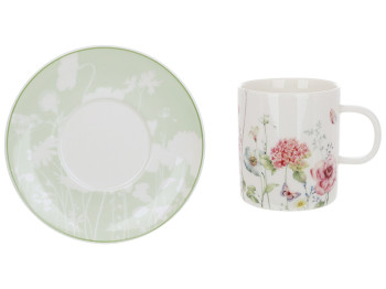 Набір фарфоровий Flower Garden, чашка 200мл із блюдцем