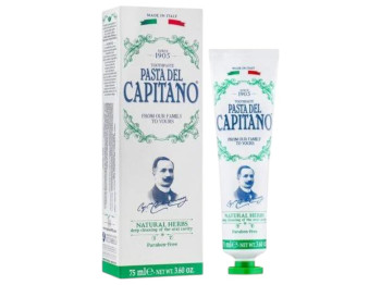 Зубна паста Pasta del Capitano 1905, з фтором, 75мл, натуральні трави
