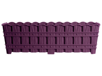 Горщик для квітів Violet House 1060 Bamboo Purple, з дренажем, 50см, 8690070512972