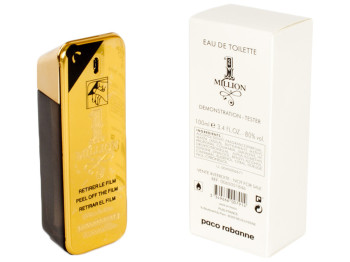 Туалетна вода (тестер, ориг.) чоловіча Paco Rabanne "1 Million" Eau De Toilette 100мл 007921