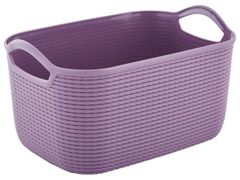 Кошик Джут, розмір M 32х23х18см, 6,5л (колір фіолетовий) 127039