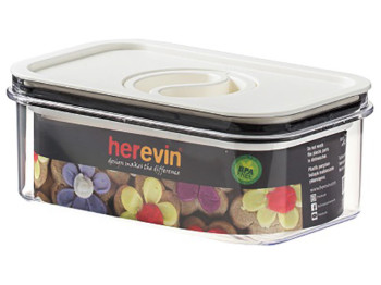 Контейнер Herevin Canister-Vacuum Lid-White, вакумная крышка, 600мл, 8699038113909