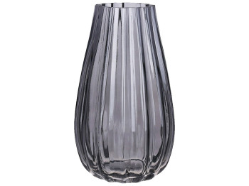 Ваза стеклянная Violla, D12,5х 25см, цвет - серый