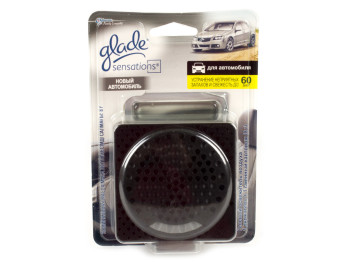 Освежитель воздуха для дома и авто Glade Sensations "Новый автомобиль" 61гр.