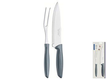 Набір Tramontina Plenus, ніж 17,8см, вилка (ціна за набір 2шт) 7891112229242