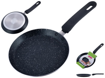 Сковорода для блинов алюминиевая Kamille с мраморным покрытием, индукционное дно D20см