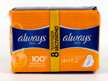 Прокладки Always Ultra "Normal Plus" 40шт 4капли