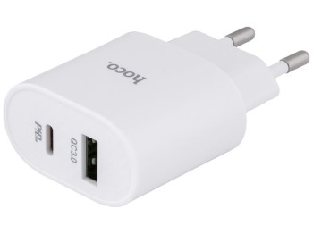 Сетевое зарядное устройство Hoco C95A Lineal PD 20W+QC3.0 Цвет Белый